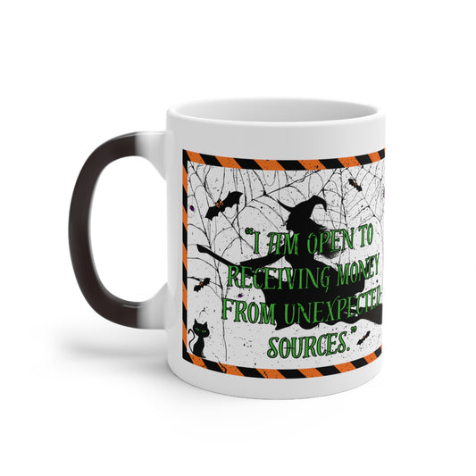 Color Changing Halloween money Mug