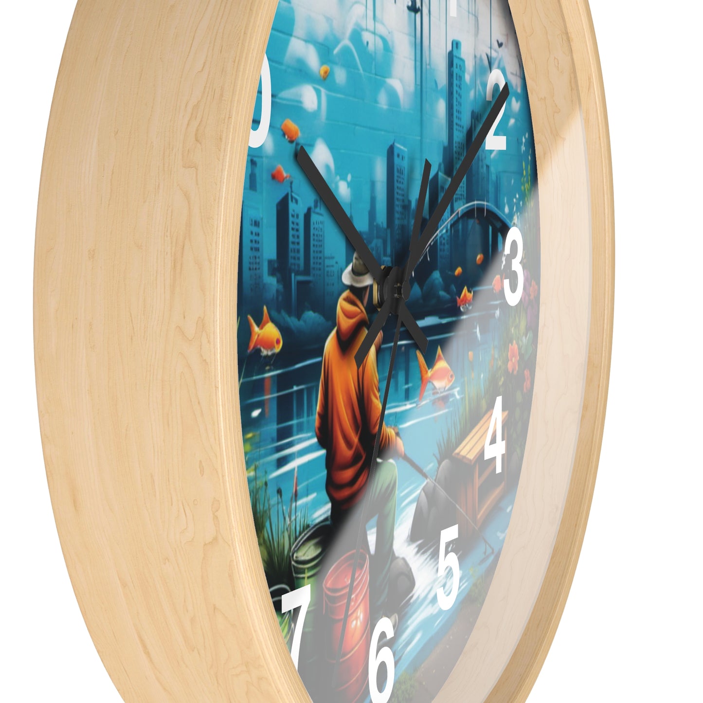 Fishing Wall Clock