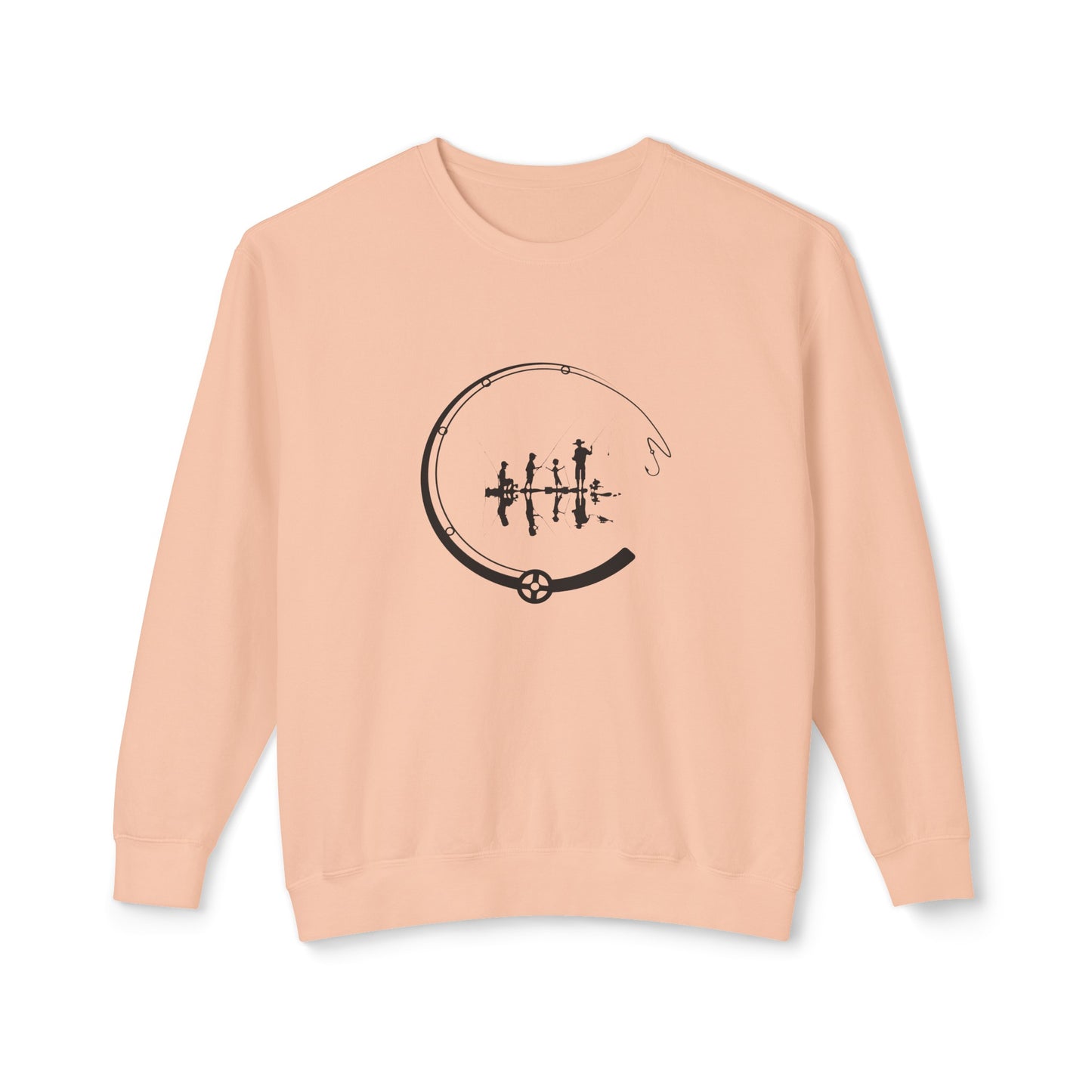 Fishing Unisex Lightweight Crewneck Sweatshirt