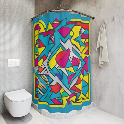 Colourful Polyester Shower Curtain