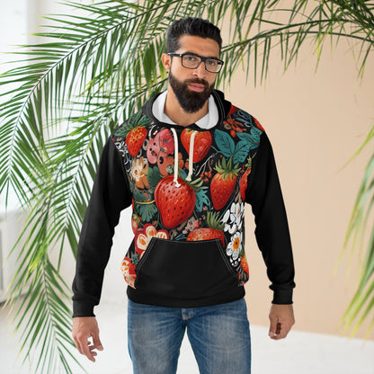 Strawberry Unisex Pullover Hoodie (AOP)