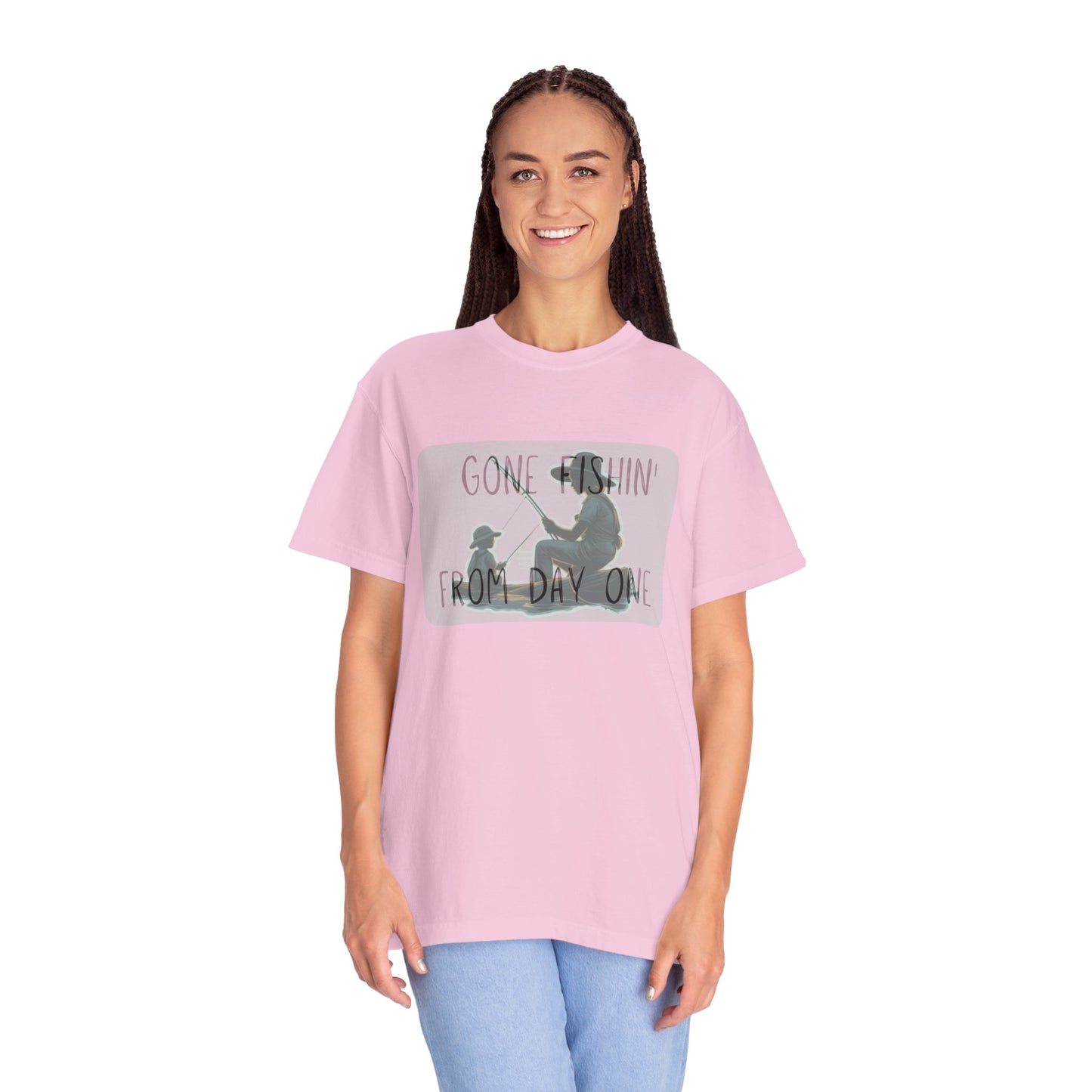 Gone Fishing-Dyed T-shirt