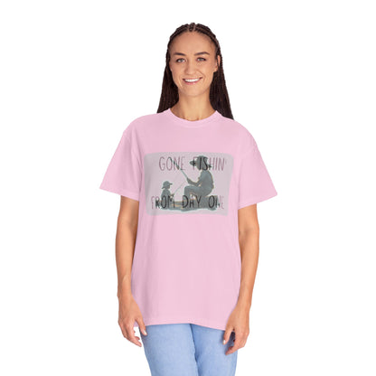 Gone Fishing-Dyed T-shirt