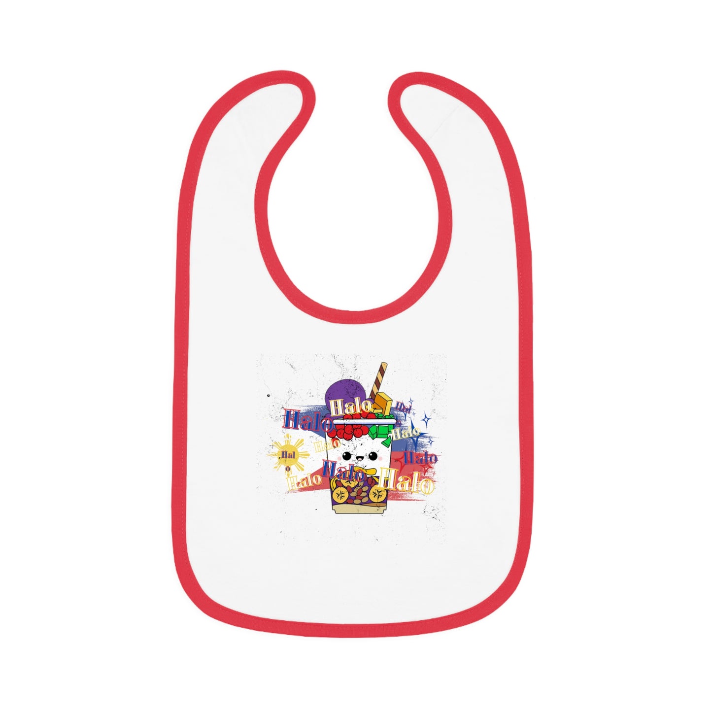 Halo halo baby bib