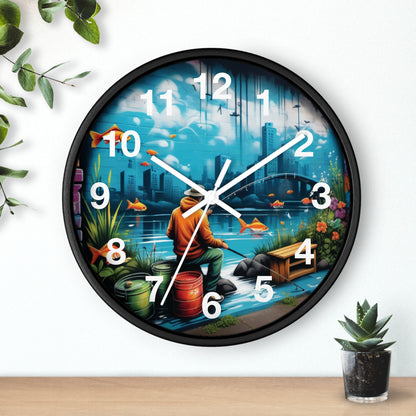 Fishing Wall Clock